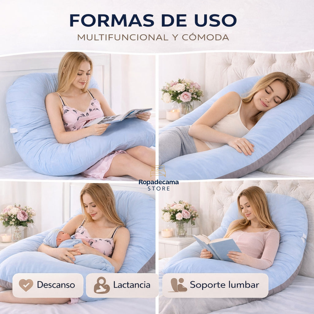 Almohada para Embarazada, Multifuncional, Diseño U